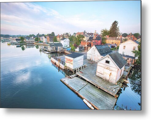 South End Docks Metal Print featuring the photograph South End Docks by Eric Gendron