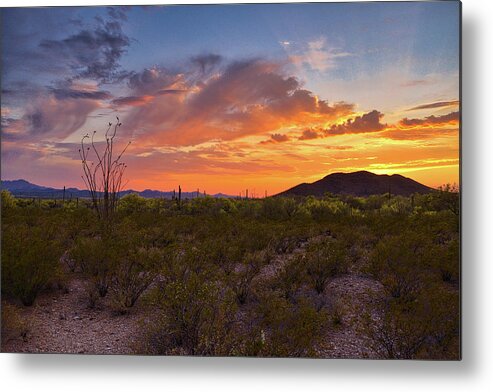 Southwest Metal Print featuring the photograph Southwestern Sunset by Chance Kafka