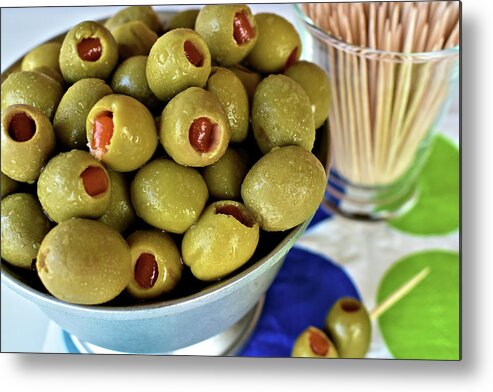 Olives Metal Print featuring the photograph Spanish Olives by Kathy K McClellan