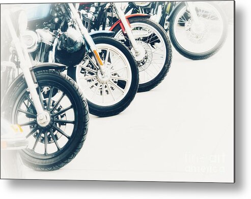 Motorcycle Metal Print featuring the photograph Spoking hot by Laurie Wilcox
