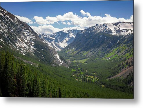 Beartooth Mountain Landscape Light Metal Print featuring the photograph Spring Morning In The Beartooth Mountains by Dan Sproul