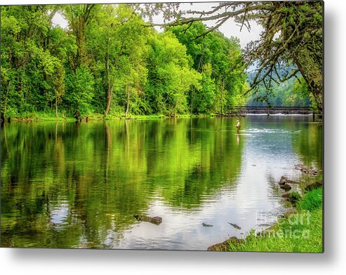 Springtime Metal Print featuring the photograph Springtime on the South Fork by Shelia Hunt