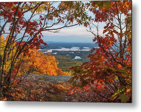 Lakes Metal Print featuring the photograph Squam Lake Autumn Views by White Mountain Images
