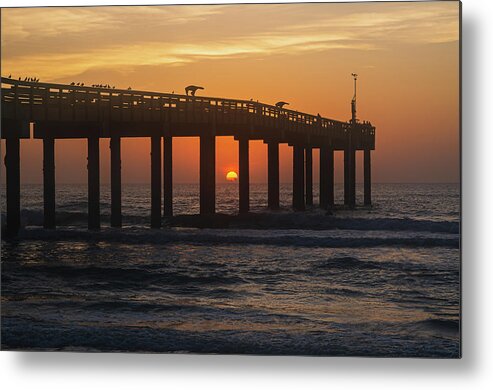 Beach Metal Print featuring the photograph St. Augustine Pier by George Strohl