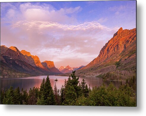 Glacier National Park Metal Print featuring the photograph St. Mary Lake Dawn by Jack Bell