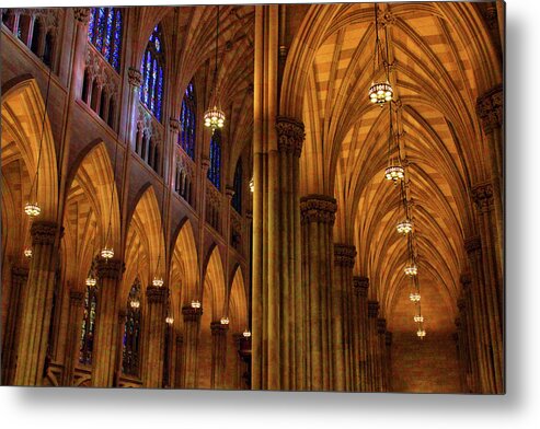 St. Patrick's Cathedral Metal Print featuring the photograph St. Patrick's Arches by Jessica Jenney