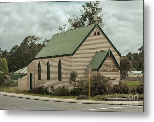 Buildings Metal Print featuring the photograph St Thomas More Catholic Church, Nannup by Elaine Teague