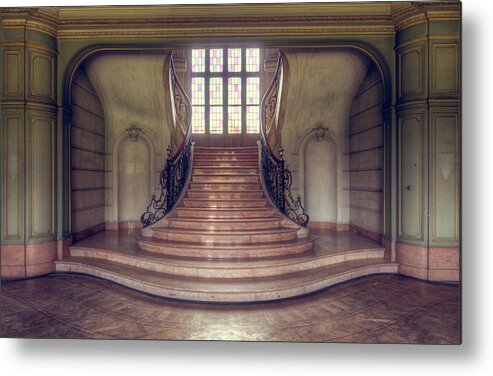 Abandoned Metal Print featuring the photograph Staircase by Roman Robroek