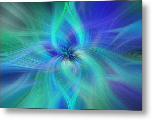 Jenny Rainbow Fine Art Photography Metal Print featuring the photograph Starlight Glimmer Digital Abstract by Jenny Rainbow