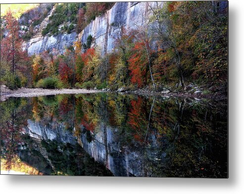 Waterfall Metal Print featuring the photograph Steel Creek in the Fall - Buffalo National River by William Rainey