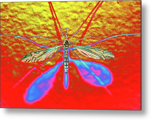 Mosquito Metal Print featuring the digital art Stinger by Larry Beat
