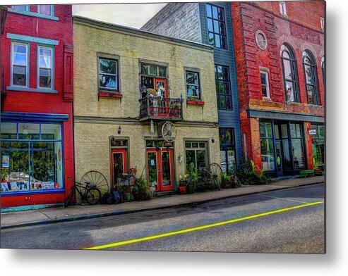 Store Metal Print featuring the photograph Store front in small town by Dan Friend