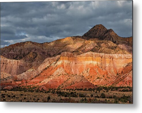 Ghost Ranch Metal Print featuring the photograph Storm above Ghost Ranch Mountains by Kathleen Bishop