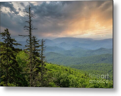 Blue Ridge Metal Print featuring the photograph Storm in the Blue Ridge Mountains by Shelia Hunt