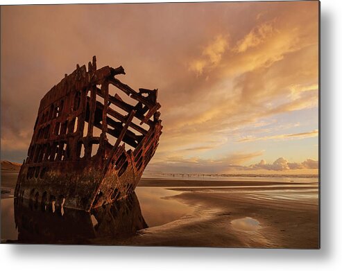 Peter Iredale Metal Print featuring the photograph Stranded by Dan Mihai