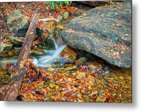 Blue Ridge Parkway Metal Print featuring the photograph Stream In Fall by Meta Gatschenberger