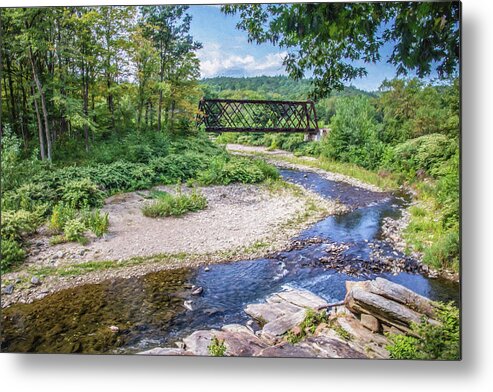 Train Metal Print featuring the photograph Stream of Rural Vermont by David Letts