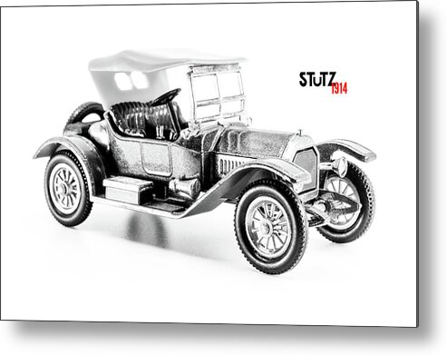 1914 Metal Print featuring the photograph Stutz type 4E Roadster 1914 by Viktor Wallon-Hars