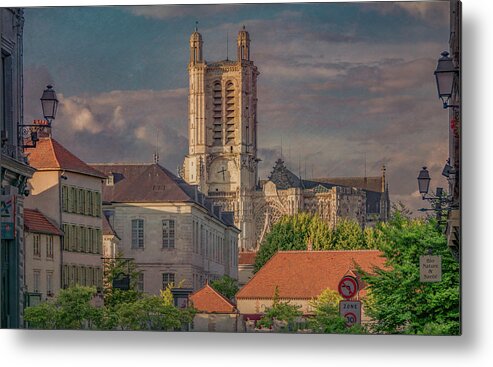 Troyes Metal Print featuring the photograph Summer Evening in France by Marcy Wielfaert