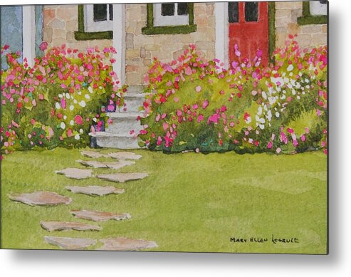 Garden Metal Print featuring the painting Summer Glory by Mary Ellen Mueller Legault