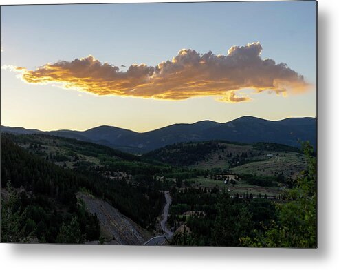 Sunset Metal Print featuring the photograph Sun setting Central City by Cathy Anderson
