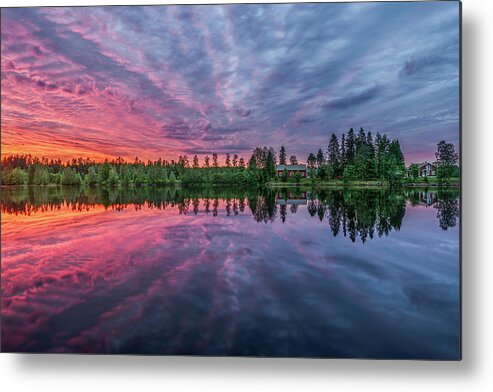 Sunrise Metal Print featuring the photograph Sunrise at 2am by Thomas Kast