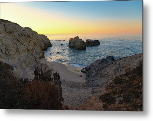 Beach Metal Print featuring the photograph Sunrise at the Cove by Matthew DeGrushe