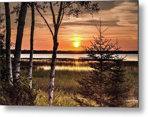 Sunset Metal Print featuring the photograph Sunset at the Cabin by Pablo Saccinto