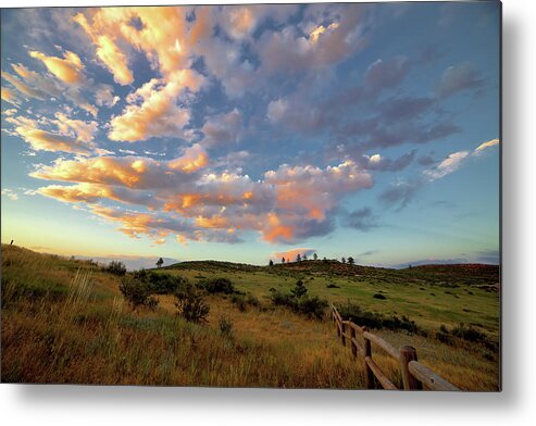 Sunset Metal Print featuring the photograph Sunset, Colorado by Bob Falcone