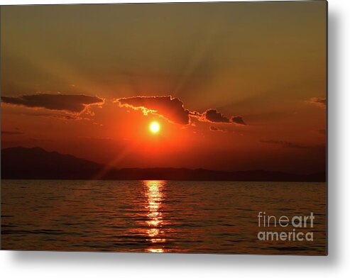 Harmony Metal Print featuring the photograph Sunset Enlightenment by Leonida Arte