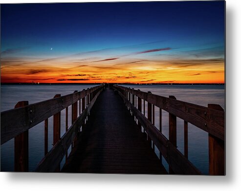 Sunset Metal Print featuring the photograph Sunset in Seaside Park by Kevin Plant