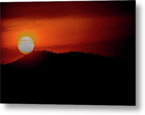 Africa Metal Print featuring the photograph Sunset in Uganda by Stefan Knauer
