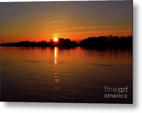 Harmony Metal Print featuring the photograph Sunset Love by Leonida Arte