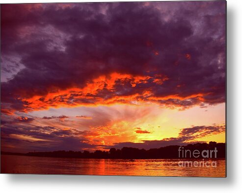 Harmony Metal Print featuring the photograph Sunset Magic Above Us 03 by Leonida Arte