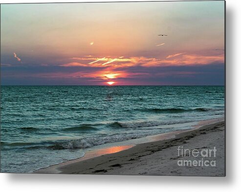 Anna Maria Island Metal Print featuring the photograph Sunset on Anna Maria Island Florida by Beachtown Views