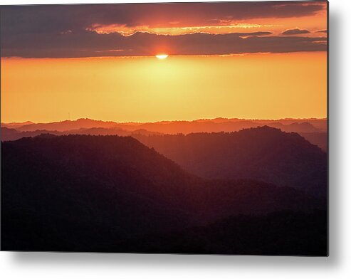 Sunset Metal Print featuring the photograph Sunset on Pine Mountain by Cris Ritchie