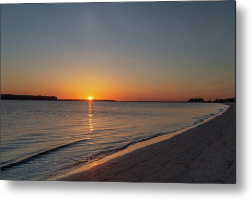 Sunset Metal Print featuring the photograph Sunset on the Coast 2 by Cindy Robinson