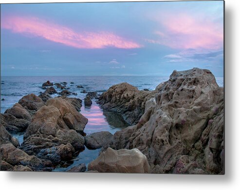 Portugal Metal Print featuring the photograph Sunset over the ocean by Naomi Maya