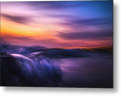 Ocean Photography Metal Print featuring the photograph Sunset Rendevous by Sina Ritter