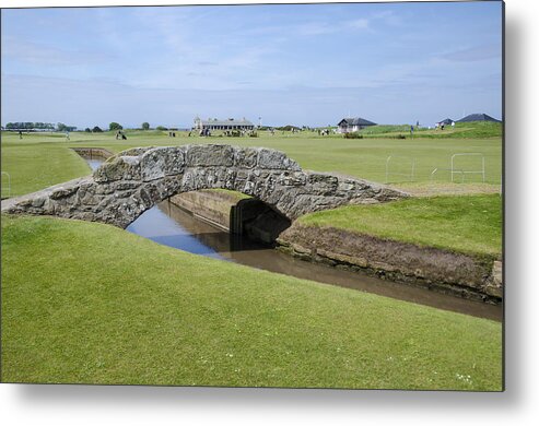 Arch Metal Print featuring the photograph Swilcan Bridge, Old Course, St Andrews by John Lawson, Belhaven