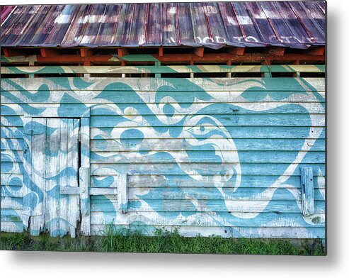 Barn Metal Print featuring the photograph Swirling Siding by Denise Bush