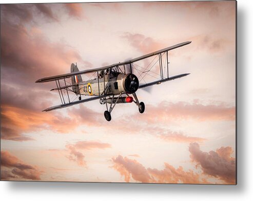 Fairey Metal Print featuring the digital art Swordfish Torpedo Bomber by Airpower Art