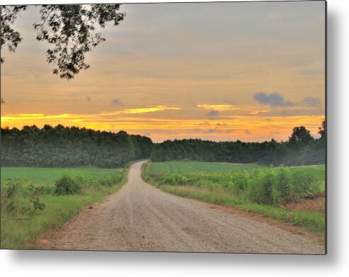 Sunrise Metal Print featuring the photograph Take Me Home, Country Roads by Eric Towell