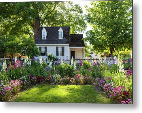 Colonial Williamsburg Metal Print featuring the photograph Taliaferro-Cole Garden in May by Rachel Morrison