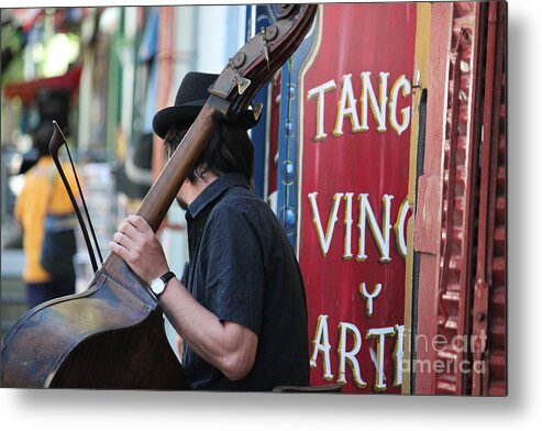 Buenos Aires Metal Print featuring the photograph Tango Vino Y Arte by Wilko van de Kamp Fine Photo Art