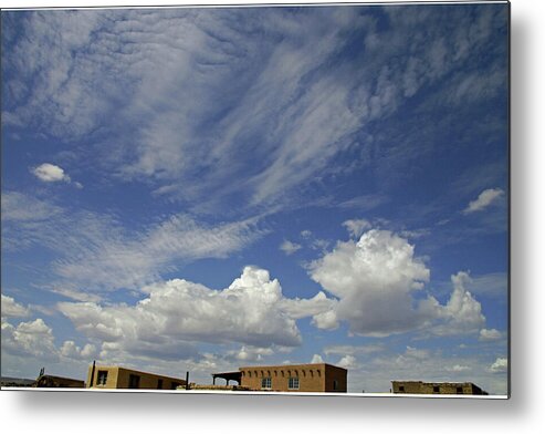 Sky Metal Print featuring the photograph Taos,New Mexico Sky by Leslie Struxness