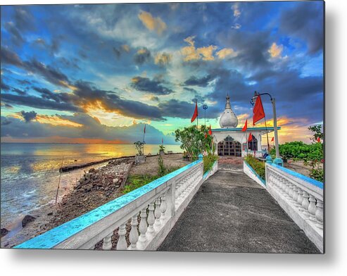 Trinidad Metal Print featuring the photograph Temple in the Sea by Nadia Sanowar