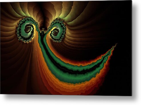 Vic Eberly Metal Print featuring the digital art Tequila Sunrise by Vic Eberly