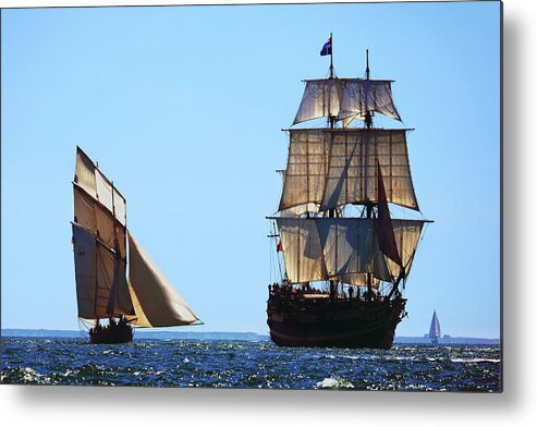 Cancalaise Metal Print featuring the photograph The Cancalaise and The Etoile du Roy by Frederic Bourrigaud