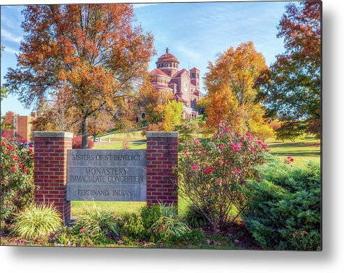 Monastery Metal Print featuring the photograph The Castle on the Hill by Susan Rissi Tregoning